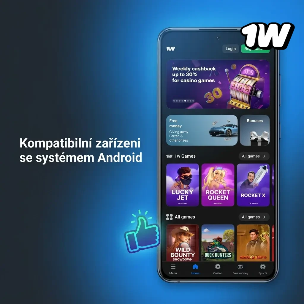 Seznam kompatibilních Android zařízení pro aplikaci 1W: Samsung, Xiaomi, Huawei, OnePlus, Sony a další