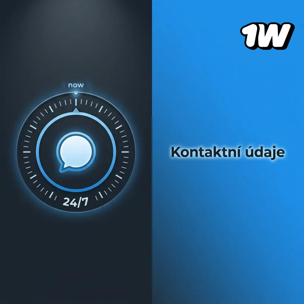 Zákaznická podpora 1W – live chat, e-mail a FAQ sekce dostupné 24/7 pro české hráče