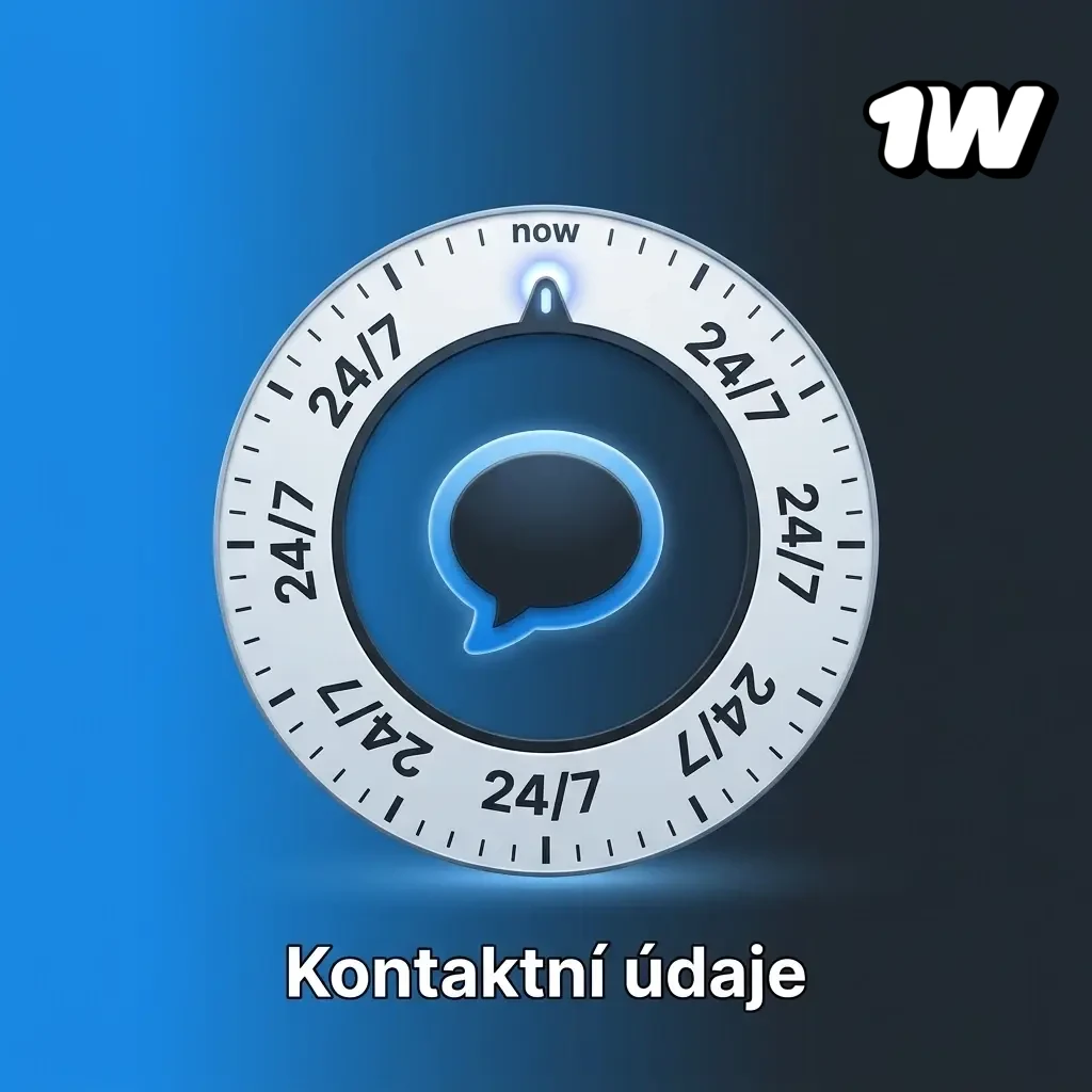 Kontaktní údaje 1w: živý chat, e-mail podpora a FAQ sekce dostupné 24/7 pro rychlé řešení dotazů