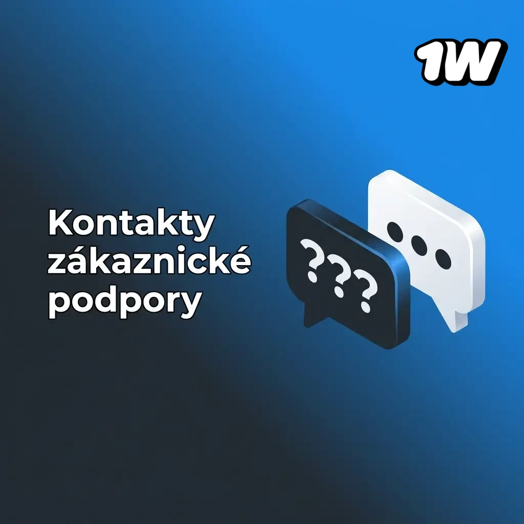 Kontakty zákaznické podpory 1W – live chat, e-mail, Telegram a WhatsApp dostupné 24/7