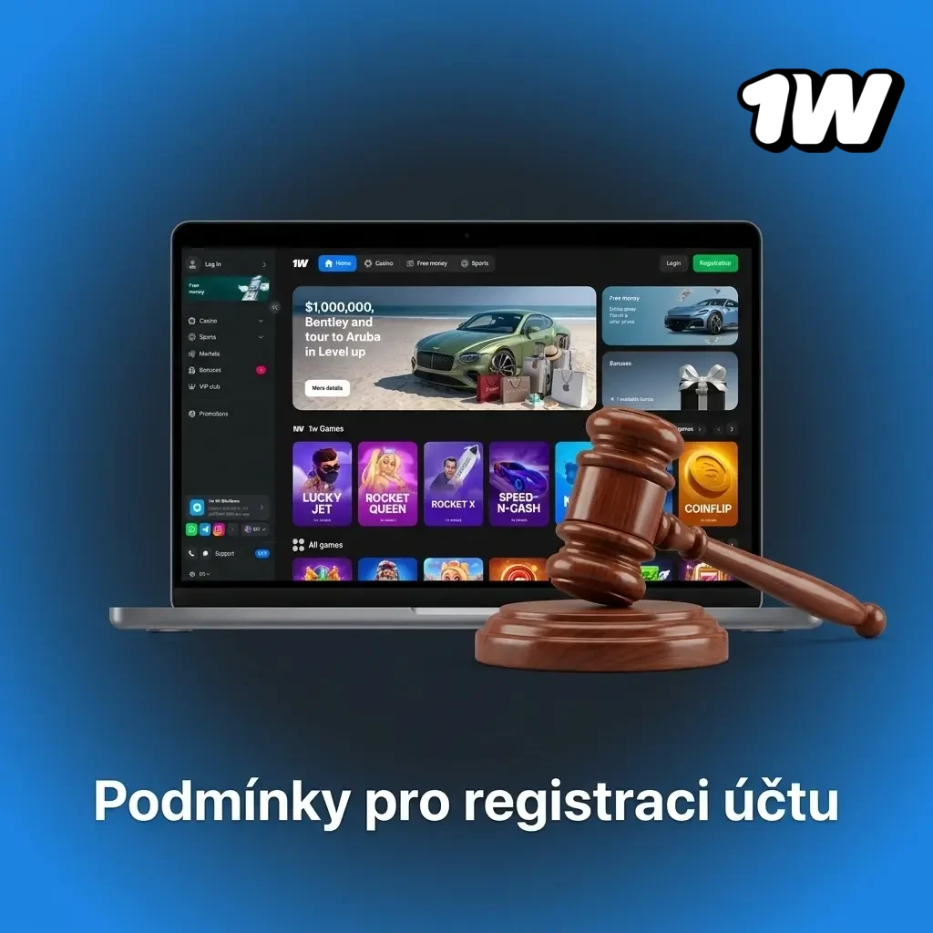 Podmínky registrace účtu v online kasinu – věk, doklady, jeden účet a bydliště v ČR