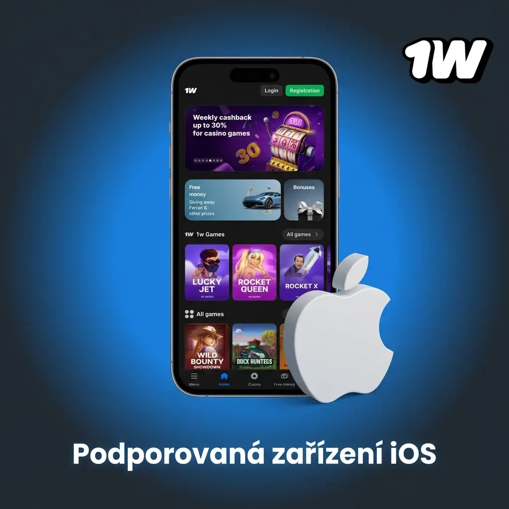 Seznam podporovaných zařízení Apple iOS kompatibilních s webovou aplikací 1W, včetně iPhone a iPad modelů