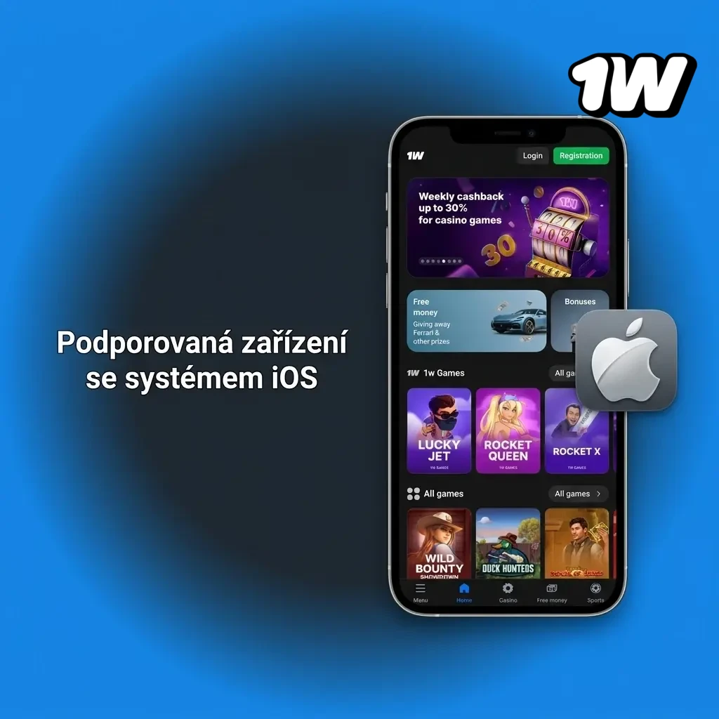 Seznam podporovaných zařízení Apple iOS pro hraní na 1w – iPhone a iPad modely