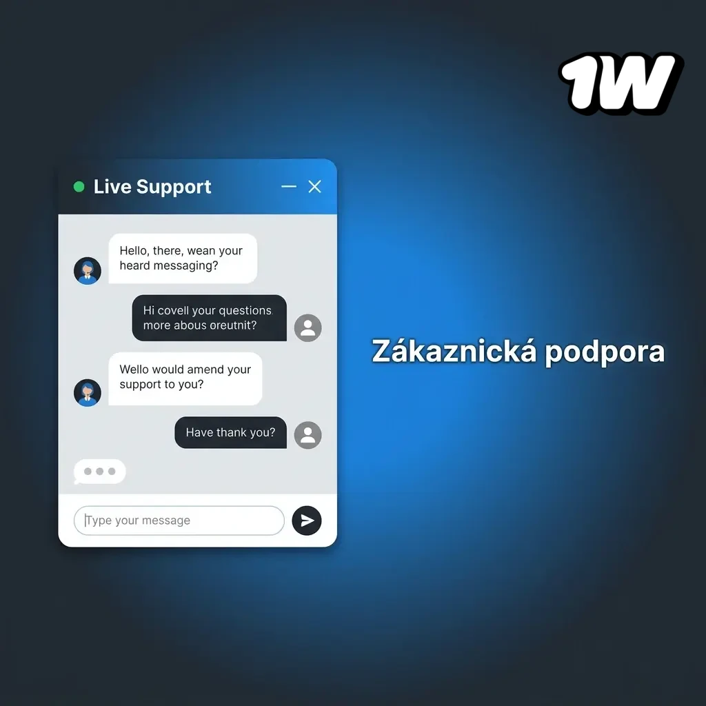 Zákaznická podpora 1W dostupná 24/7 – live chat, e-mail a FAQ sekce pro rychlou pomoc
