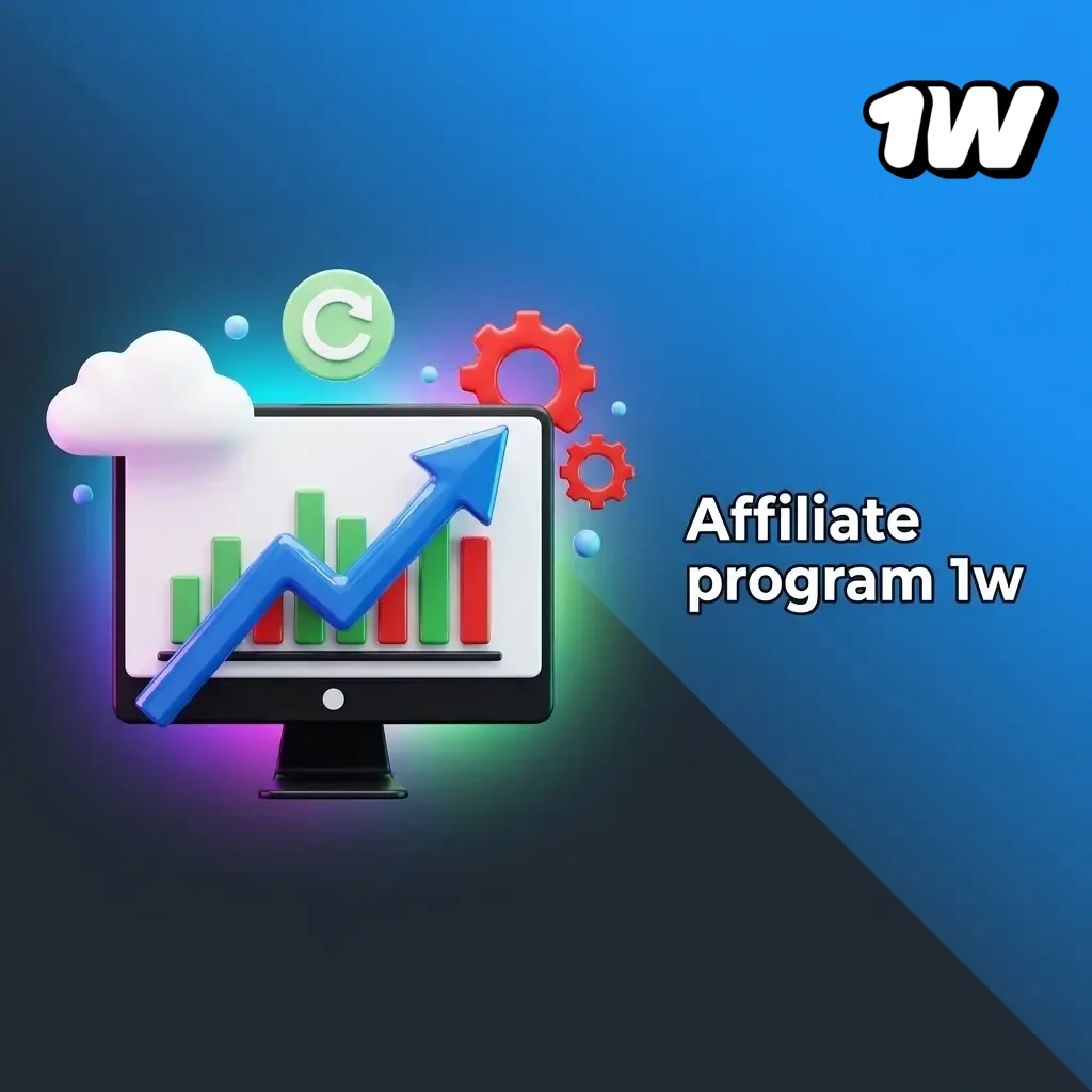 Affiliate program 1w – vydělávejte provize za přivádění hráčů na platformu pro sázení a kasino