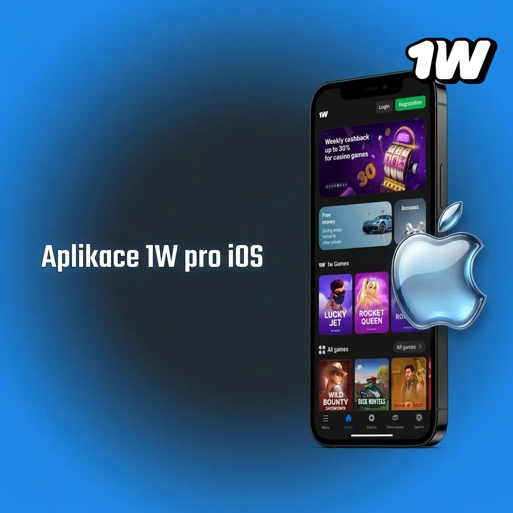 Oficiální aplikace 1W pro iOS – dostupná zdarma pro iPhone a iPad, vyžaduje iOS 12.0 nebo novější