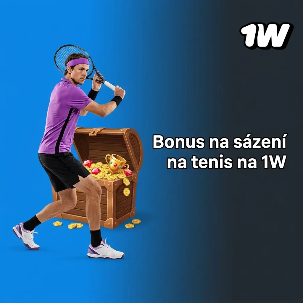Bonus na sázení na tenis na 1W pro nové uživatele s uvítacím bonusem při prvním vkladu