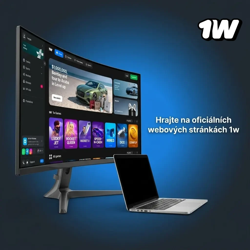 Hrajte na oficiálních webových stránkách 1win přímo v prohlížeči bez instalace softwaru