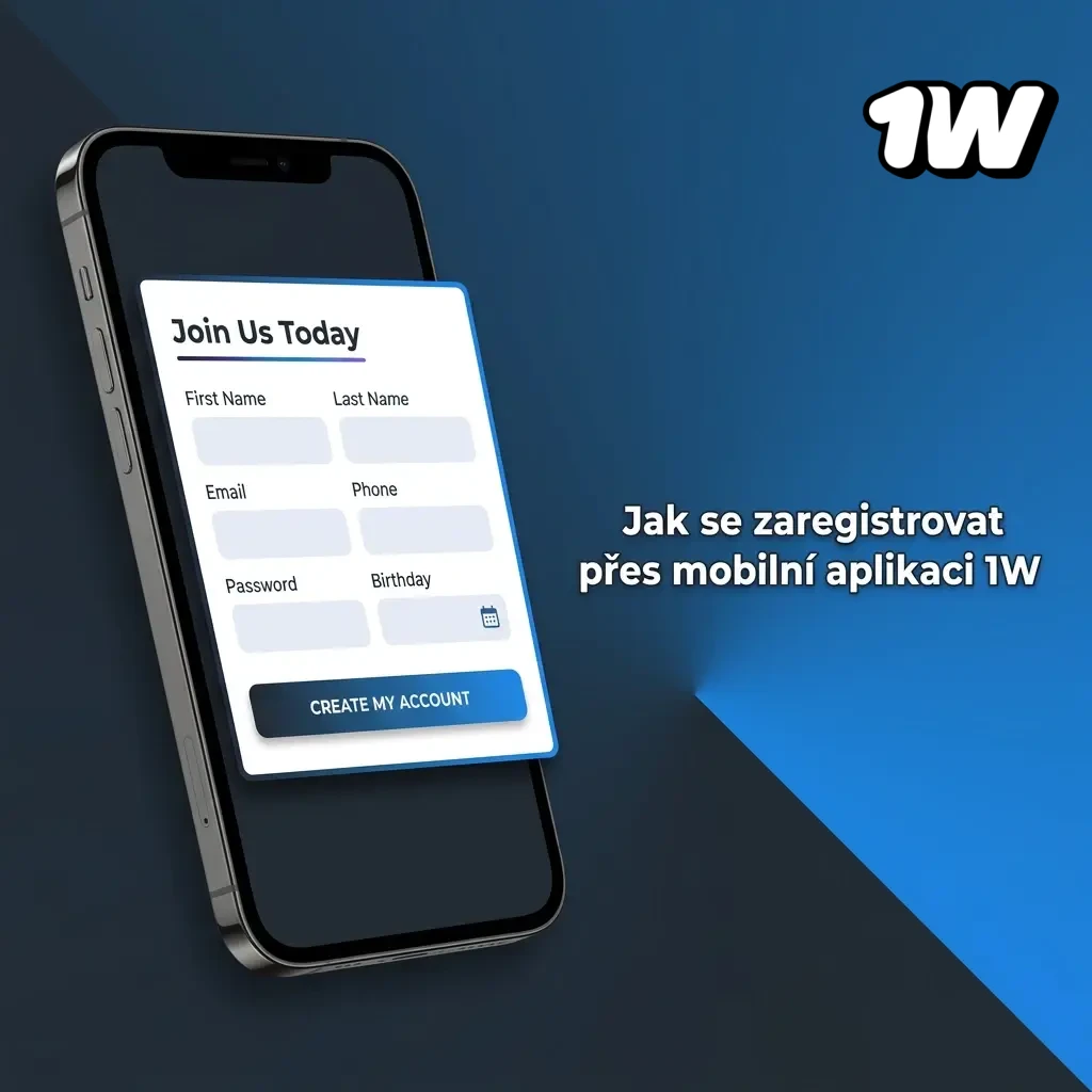 Registrace v mobilní aplikaci 1W – rychlý průvodce kroky přes e-mail nebo telefon