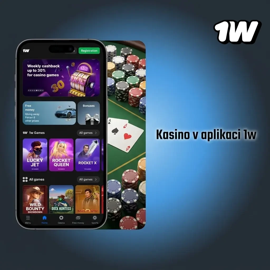 Kasino v aplikaci 1win – live hry, automaty a stolní hry od Pragmatic Play a Evolution Gaming