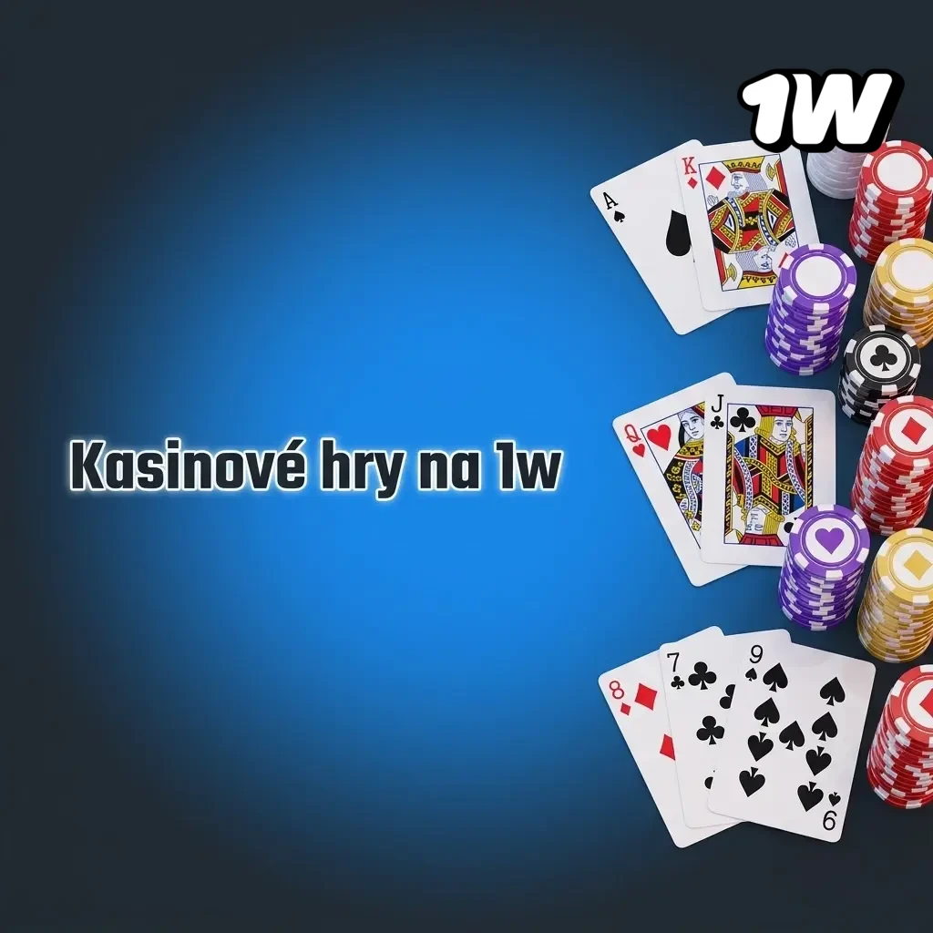 Kasinové hry na 1w – automaty, živé stoly, ruleta, blackjack a další oblíbené tituly pro hráče