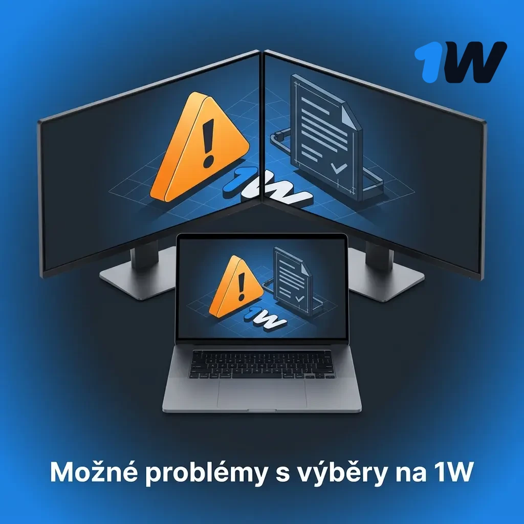 Nejčastější problémy s výběry na 1W – ověření, bonusy, limity a technické chyby