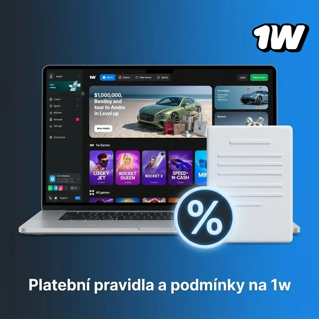 Platební pravidla a podmínky na 1w – přehled klíčových podmínek pro vklady a výběry českých uživatelů