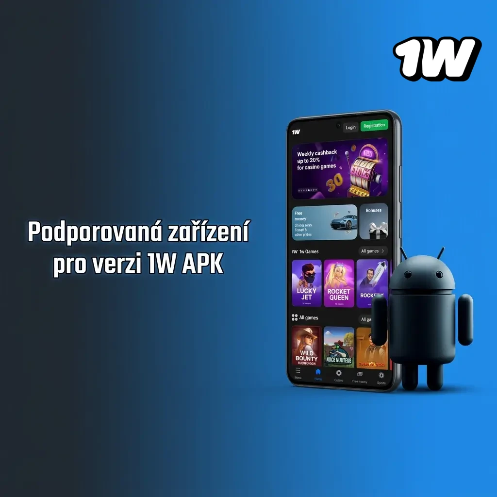 Seznam podporovaných Android zařízení pro verzi 1W APK – Samsung, Sony, Huawei, Google, Xiaomi a další