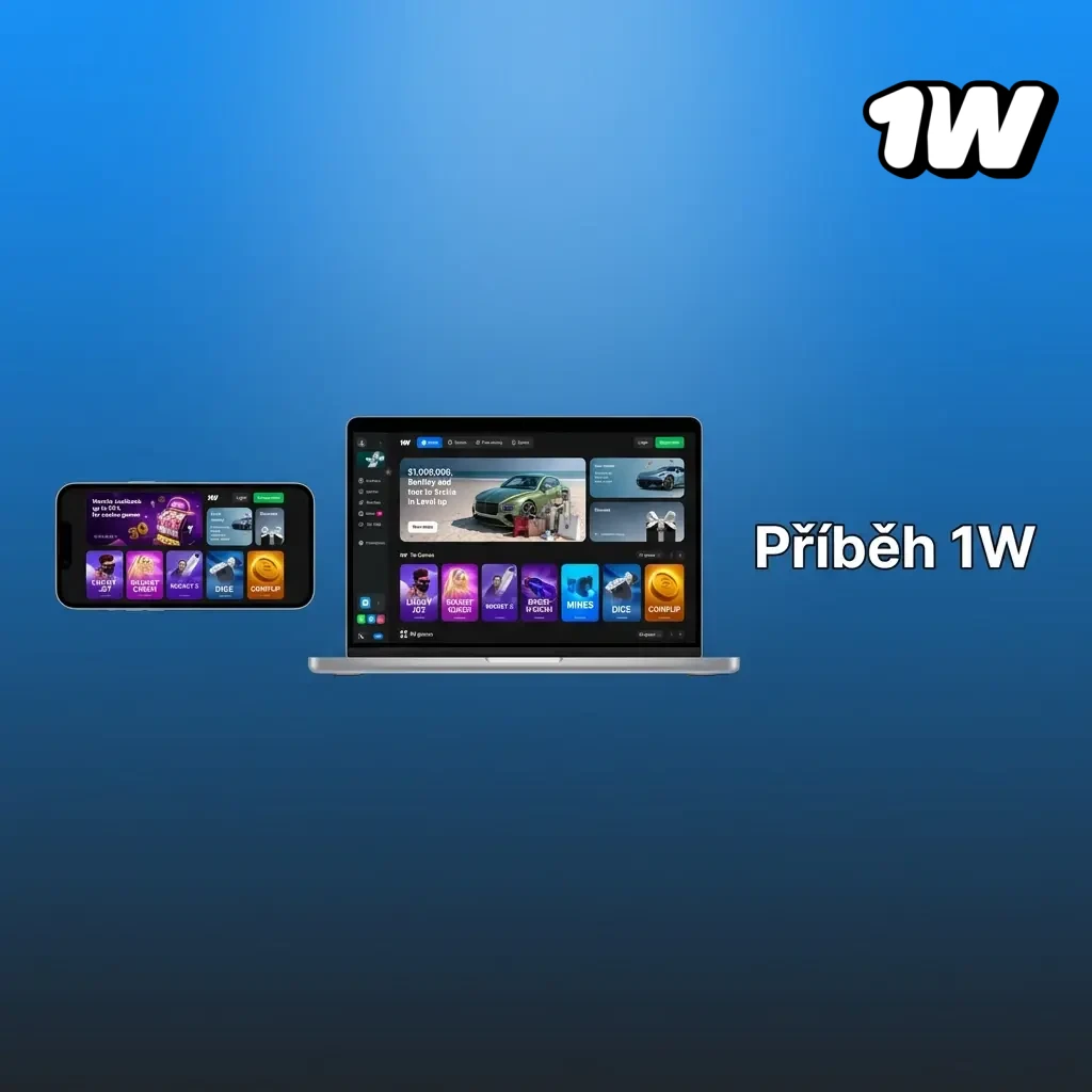 Logo a příběh společnosti 1W – sázková platforma založená v roce 2018 se sídlem na Kypru