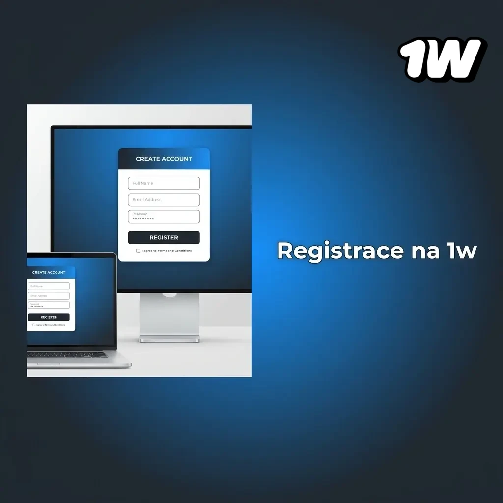Registrace na 1w – jednoduchý postup ve 5 krocích pro přístup k bonusům a sázení