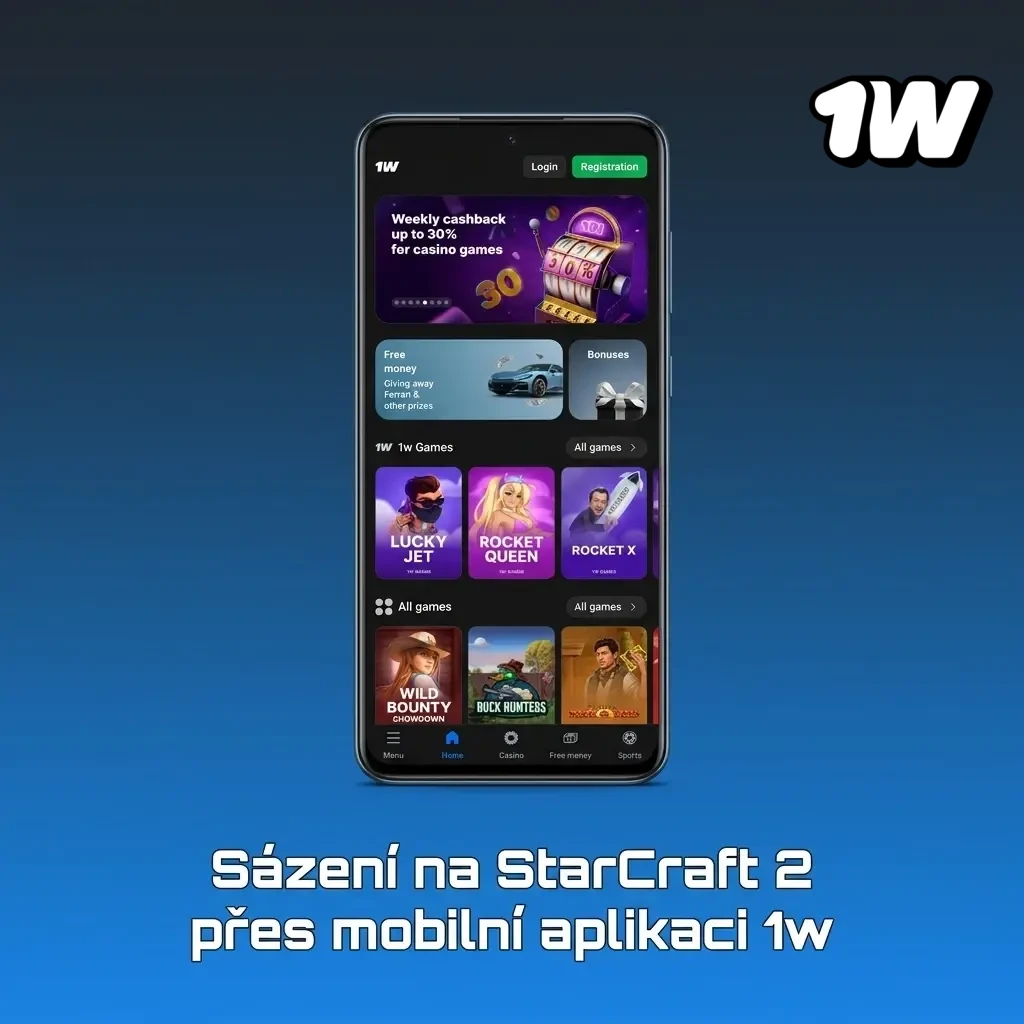Sázení na StarCraft 2 v mobilní aplikaci 1w – kroky ke stažení a první sázce