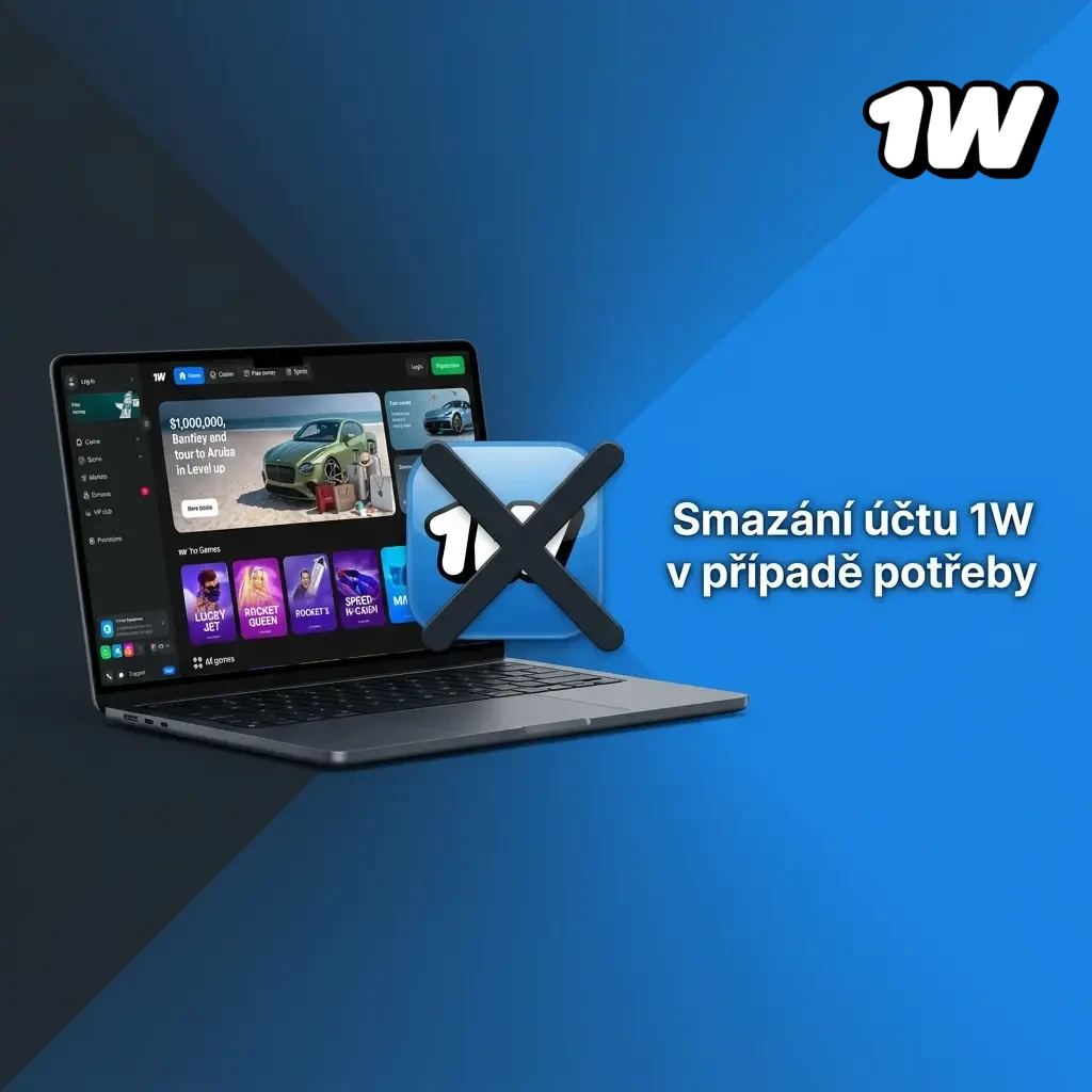 Postup smazání účtu 1W: přihlášení, nastavení, žádost o zrušení a potvrzení e-mailem