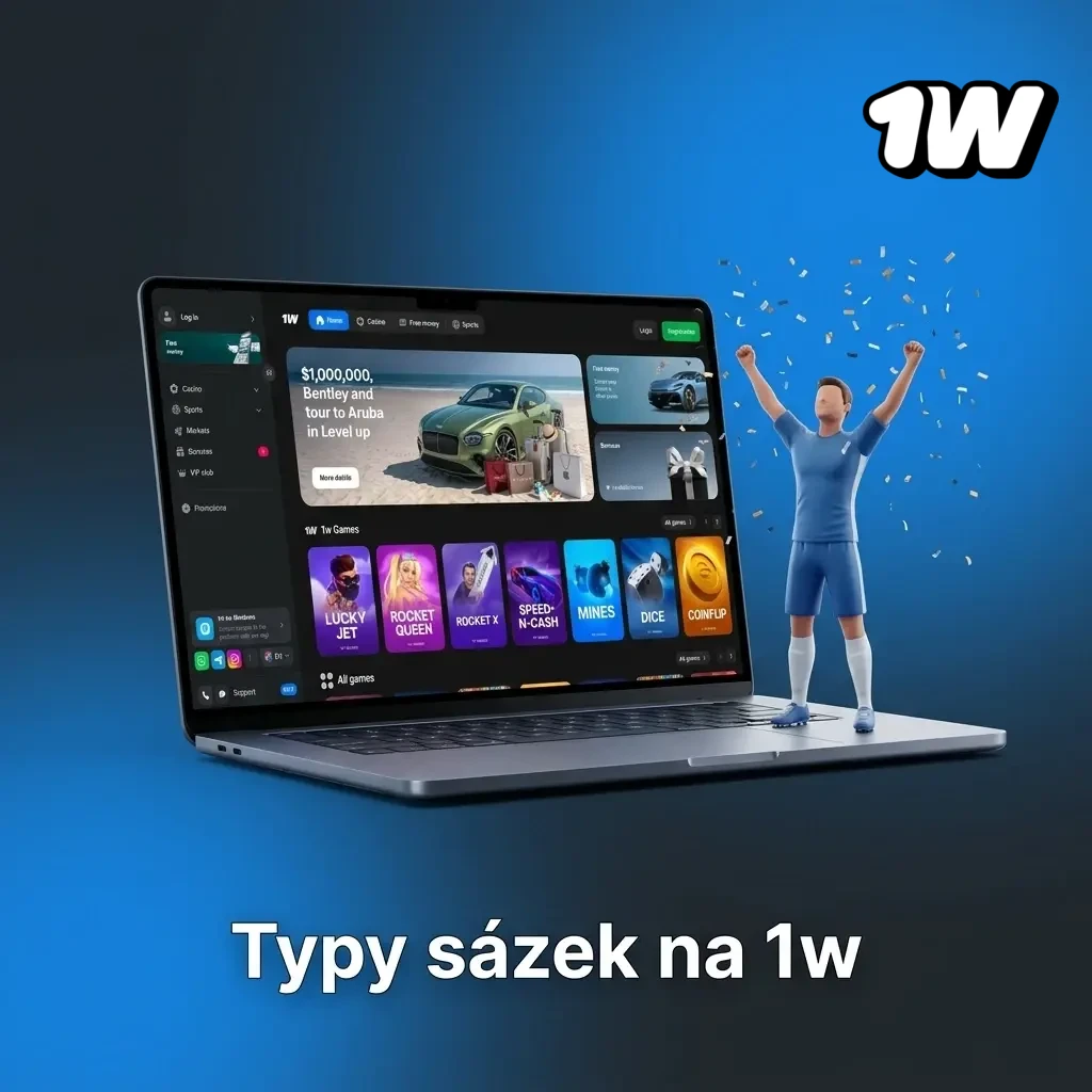 Typy sázek na 1w: jednoduchá, expresní a systémová sázka pro začátečníky i zkušené hráče