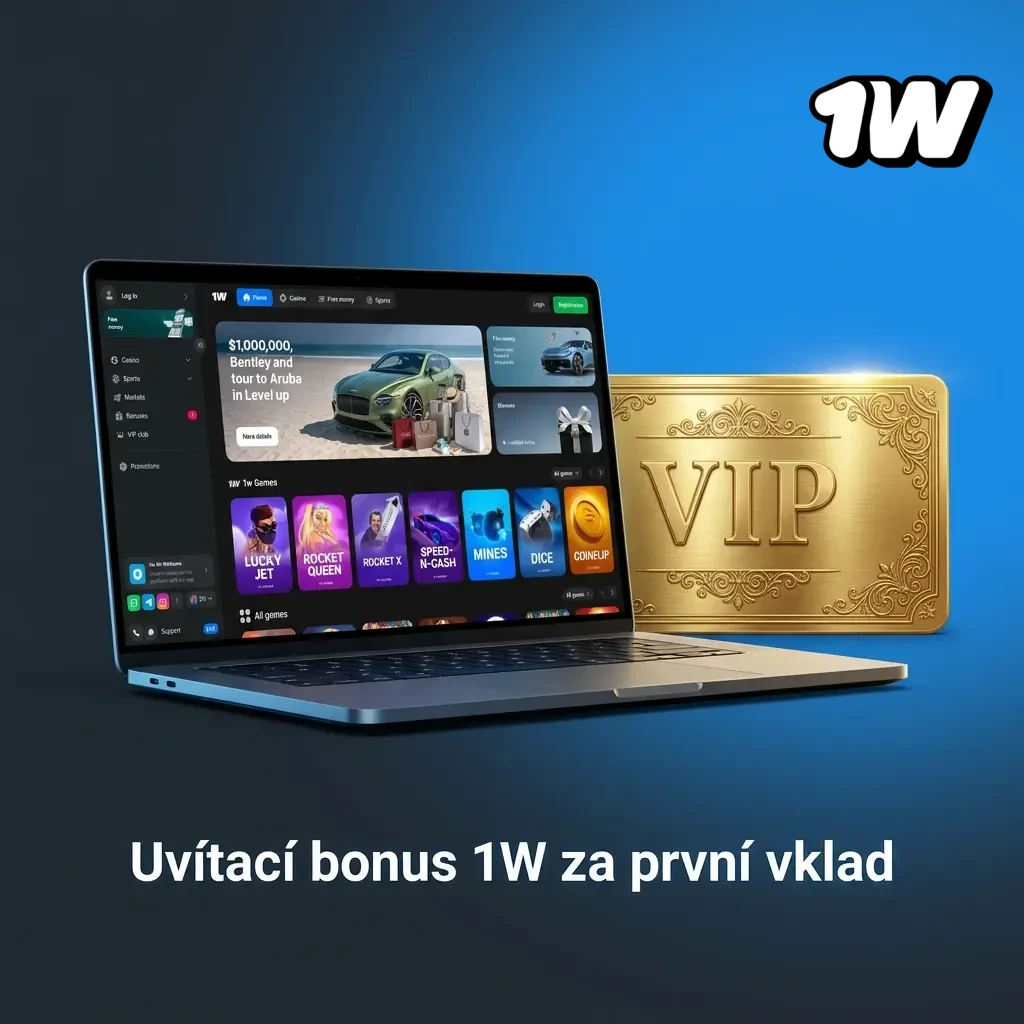 Uvítací bonus 1W až 500 % k prvnímu vkladu pro české hráče – kasino i sportovní sázení