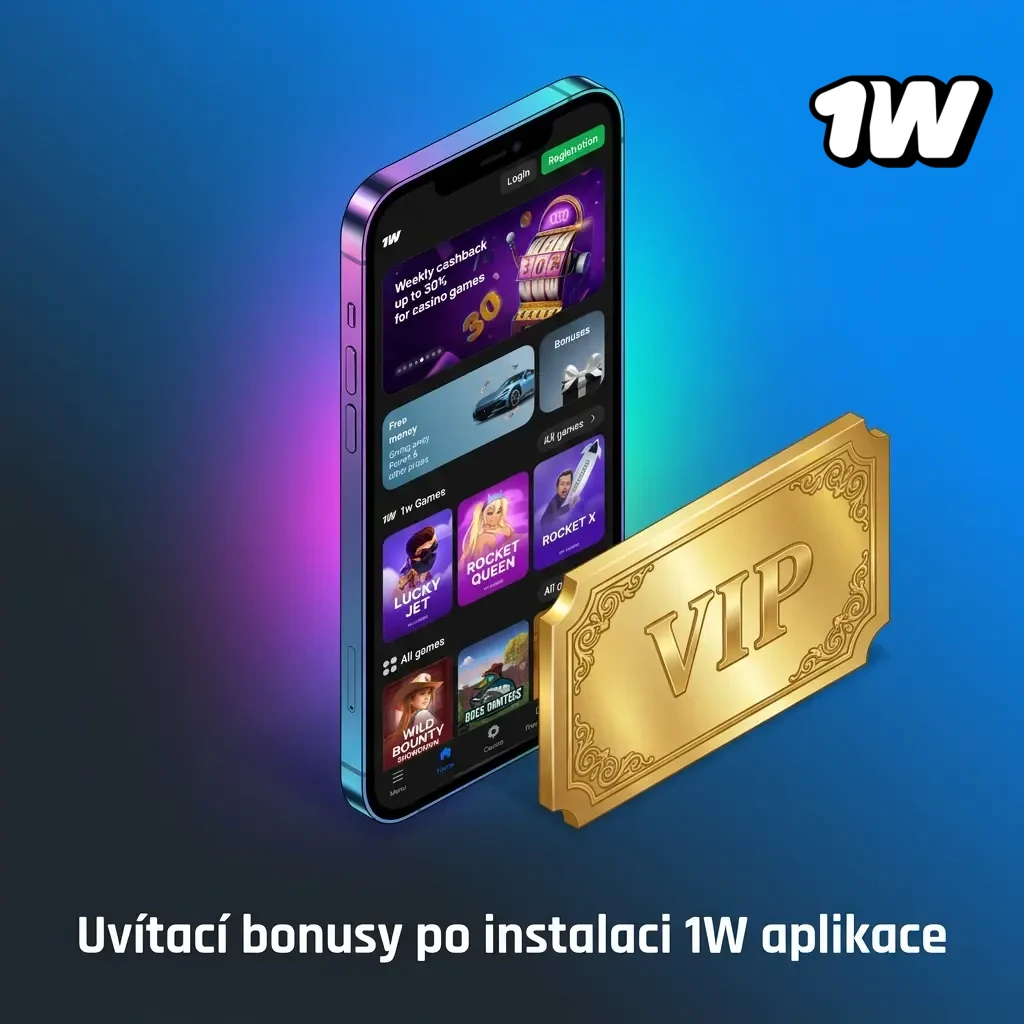 Uvítací bonusy 1W aplikace – až 500 % na první vklad pro casino i sportovní sázení