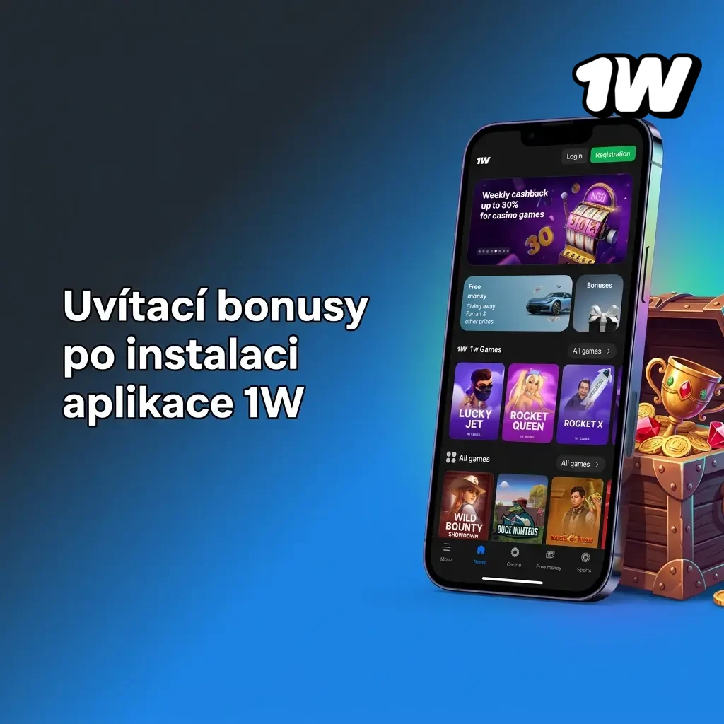 Uvítací bonusy 1W aplikace – až 500 % z vkladu, free spiny a promo kódy pro kasino i sázení