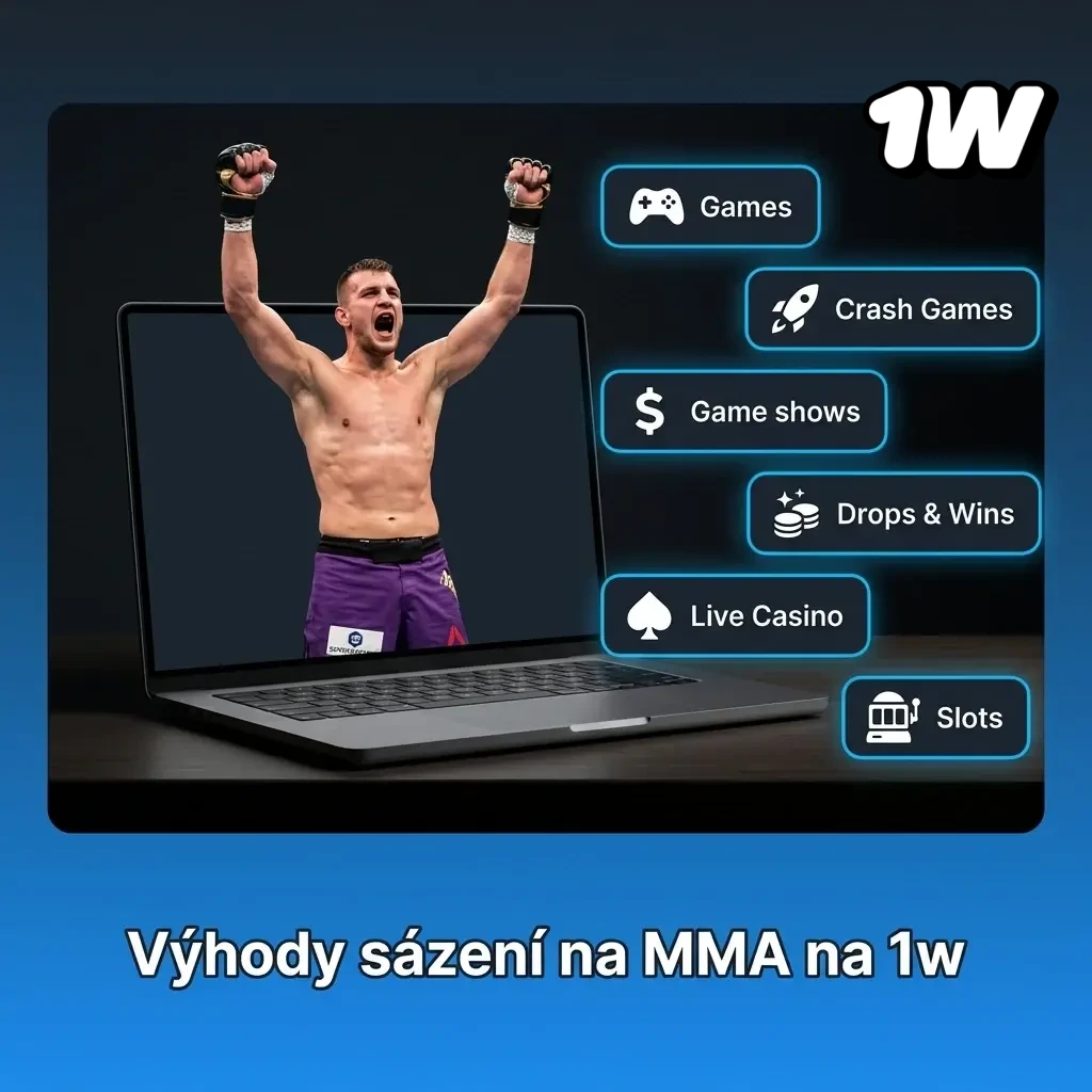 Výhody sázení na MMA na 1w – UFC, živé kurzy, mobilní aplikace a podpora v češtině