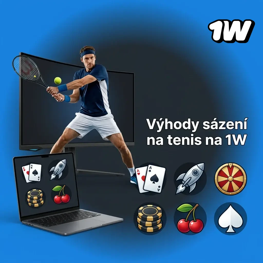 Výhody tenisového sázení na 1W – kurzy, živé sázení, mobilní aplikace a bezpečné prostředí