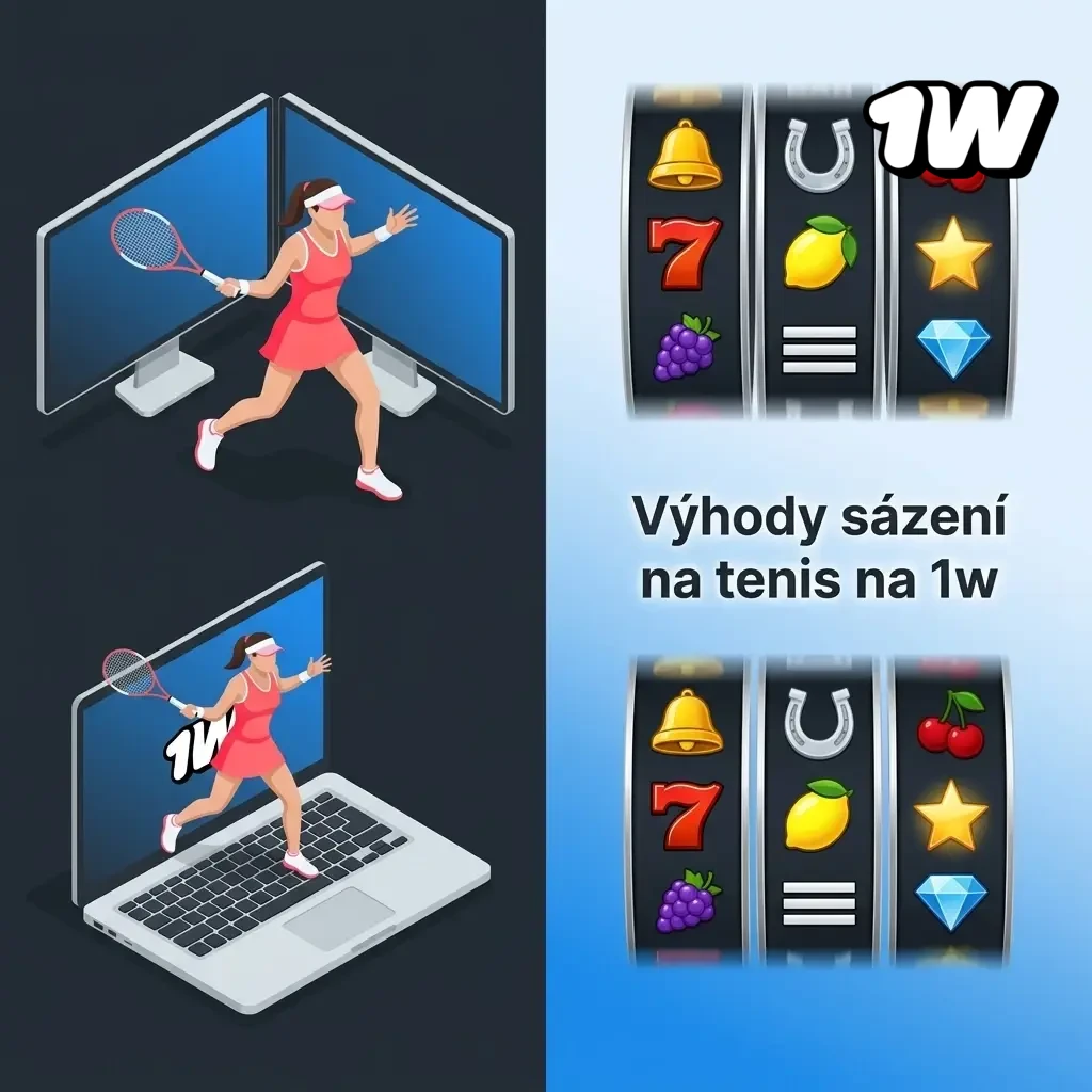 Výhody sázení na tenis na 1w – live sázky, kurzy ATP, WTA, rychlé výhry a česká lokalizace